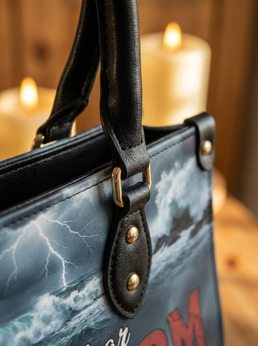 "She Was The Storm" Tempest Leather Handbag
