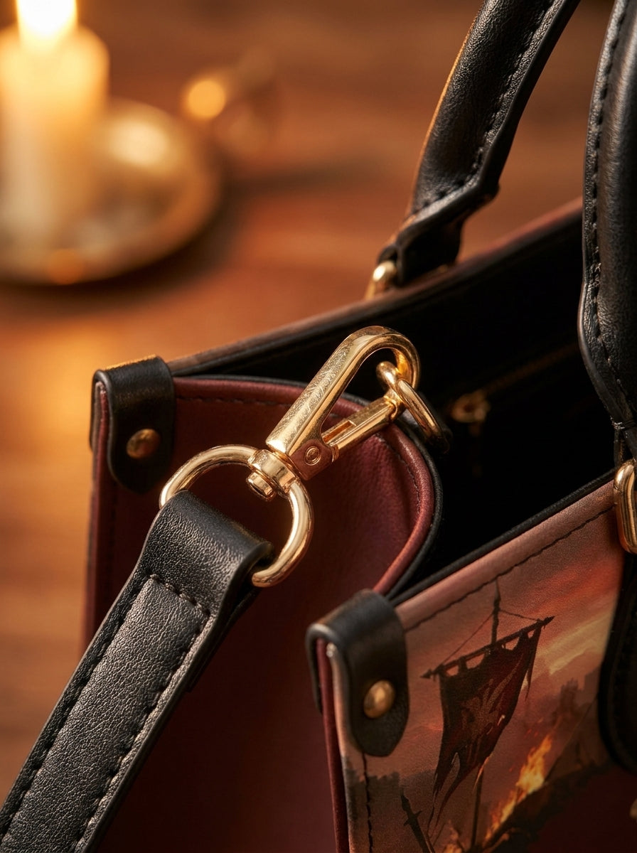 "We Did Not Survive To Be Gentle" Warrior Sisters Leather Handbag