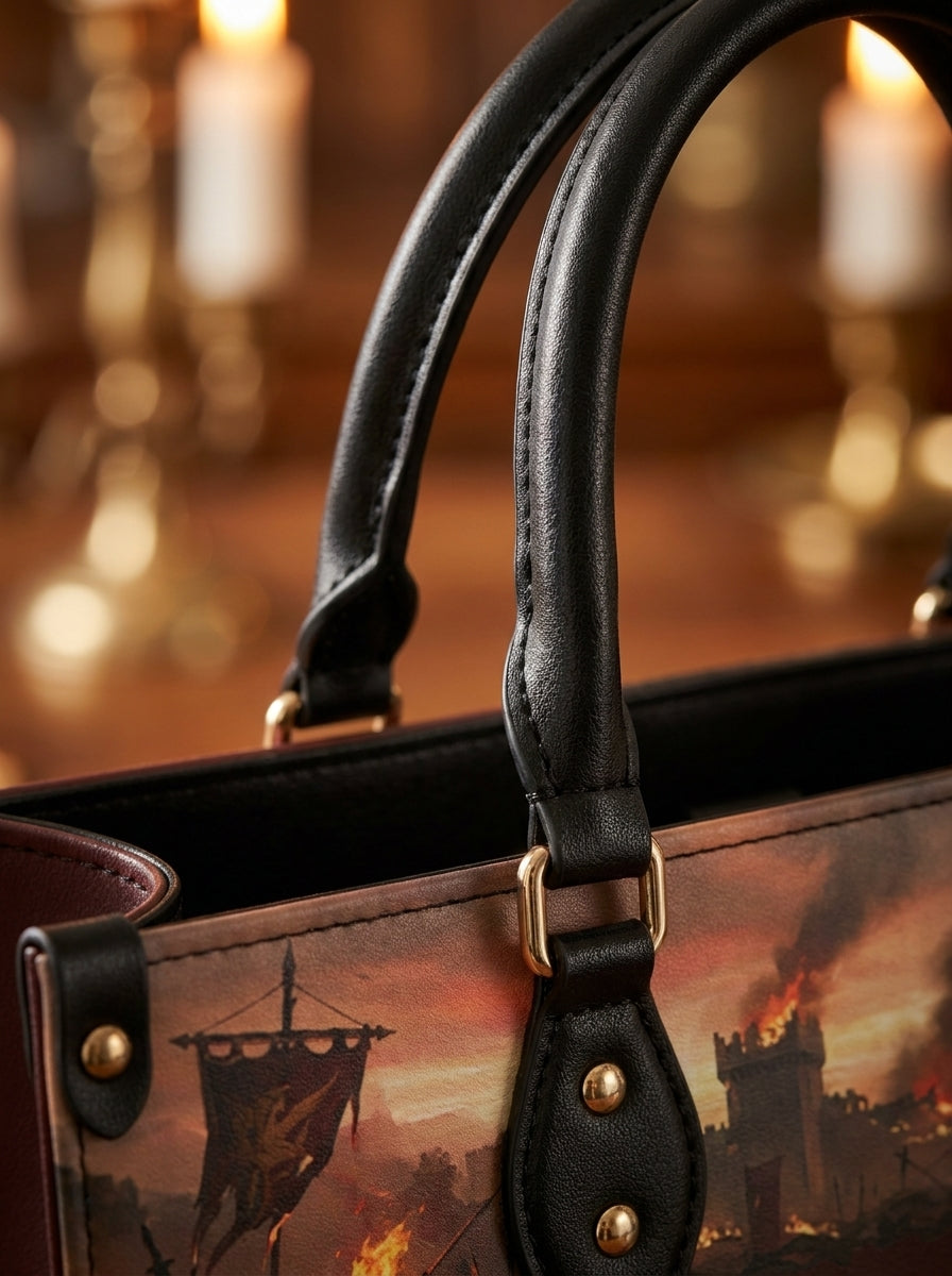 "We Did Not Survive To Be Gentle" Warrior Sisters Leather Handbag