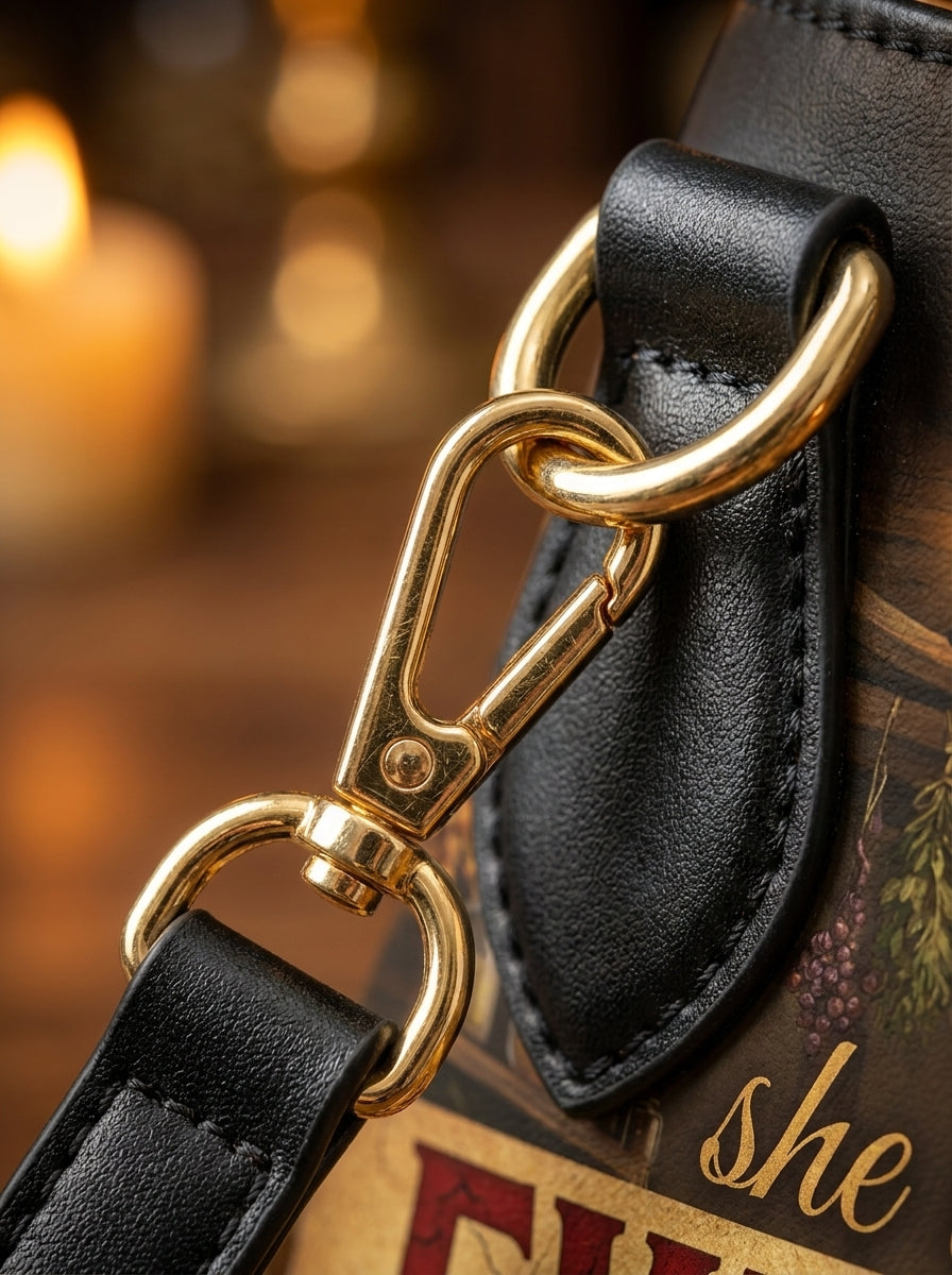 "Everything To Gold (At a Price)" Alchemist Leather Handbag