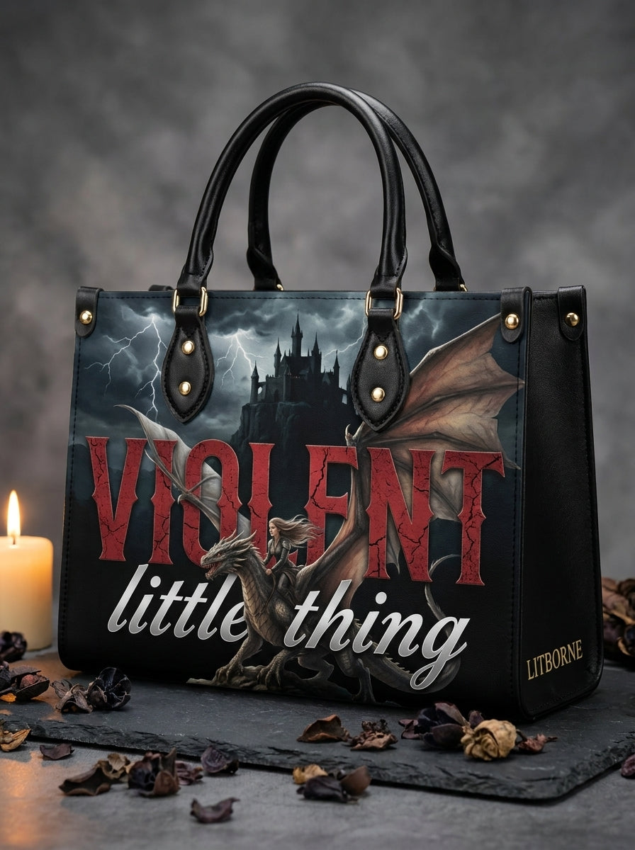 "Violent Little Thing" Dragon Rider Leather Handbag
