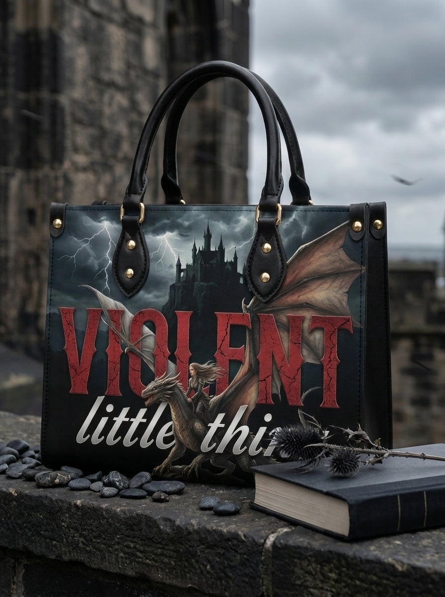 "Violent Little Thing" Dragon Rider Leather Handbag