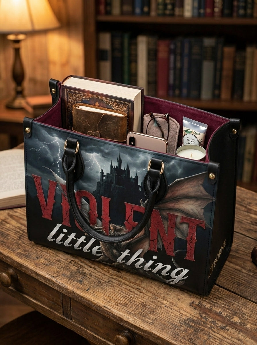 "Violent Little Thing" Dragon Rider Leather Handbag