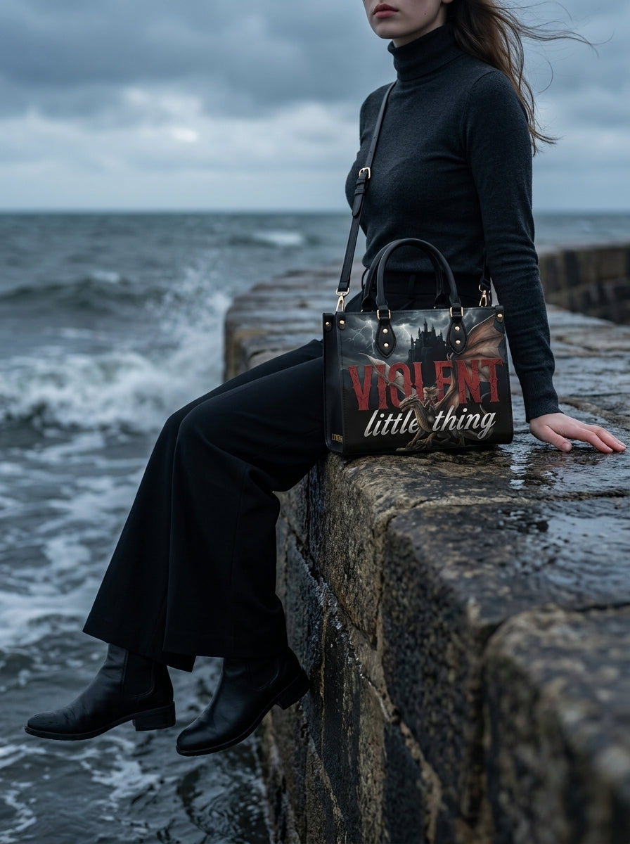 "Violent Little Thing" Dragon Rider Leather Handbag