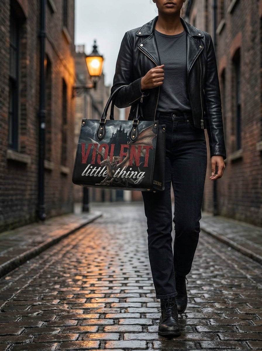 "Violent Little Thing" Dragon Rider Leather Handbag