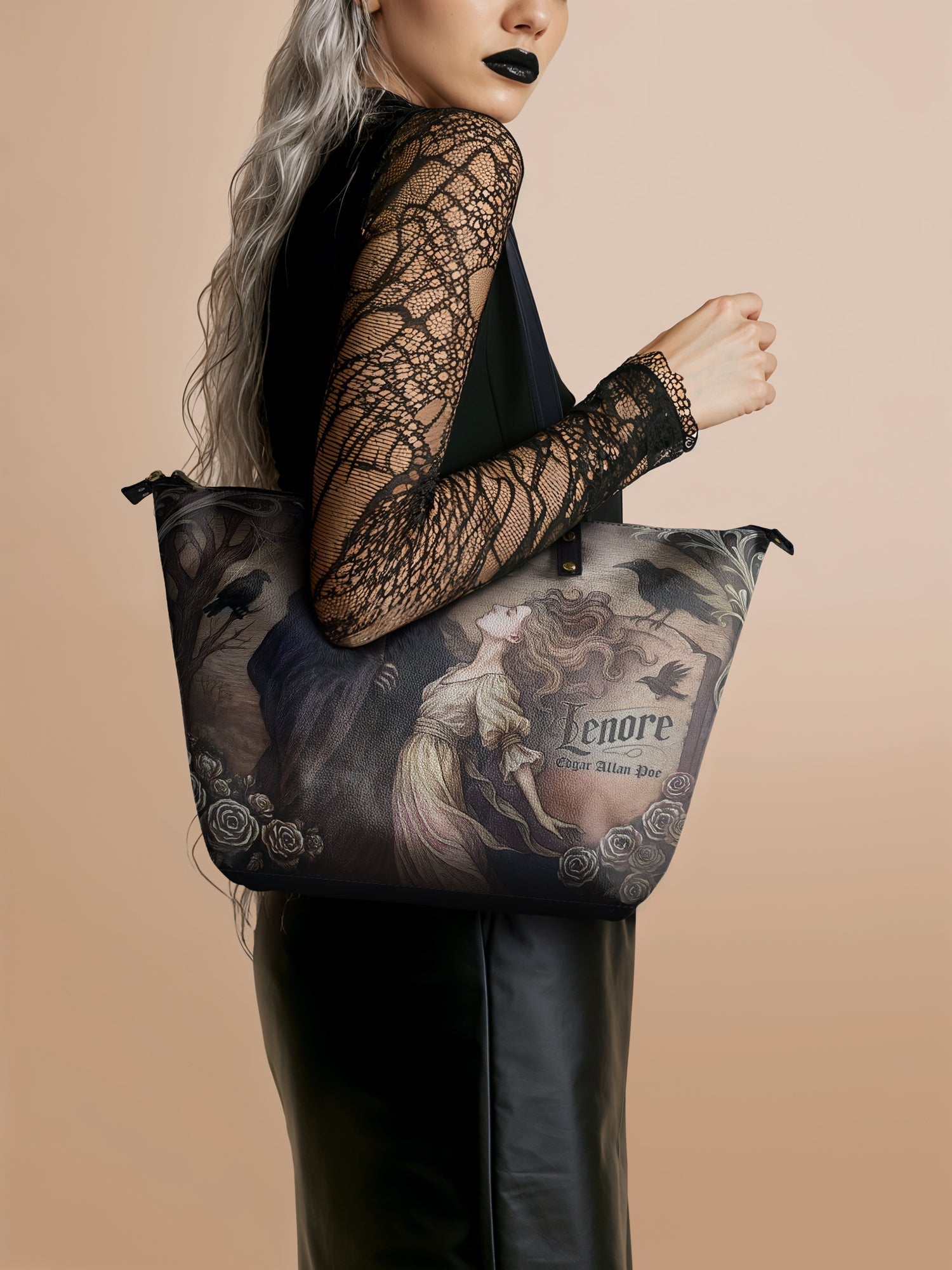 "Lenore" Leather Tote Bag