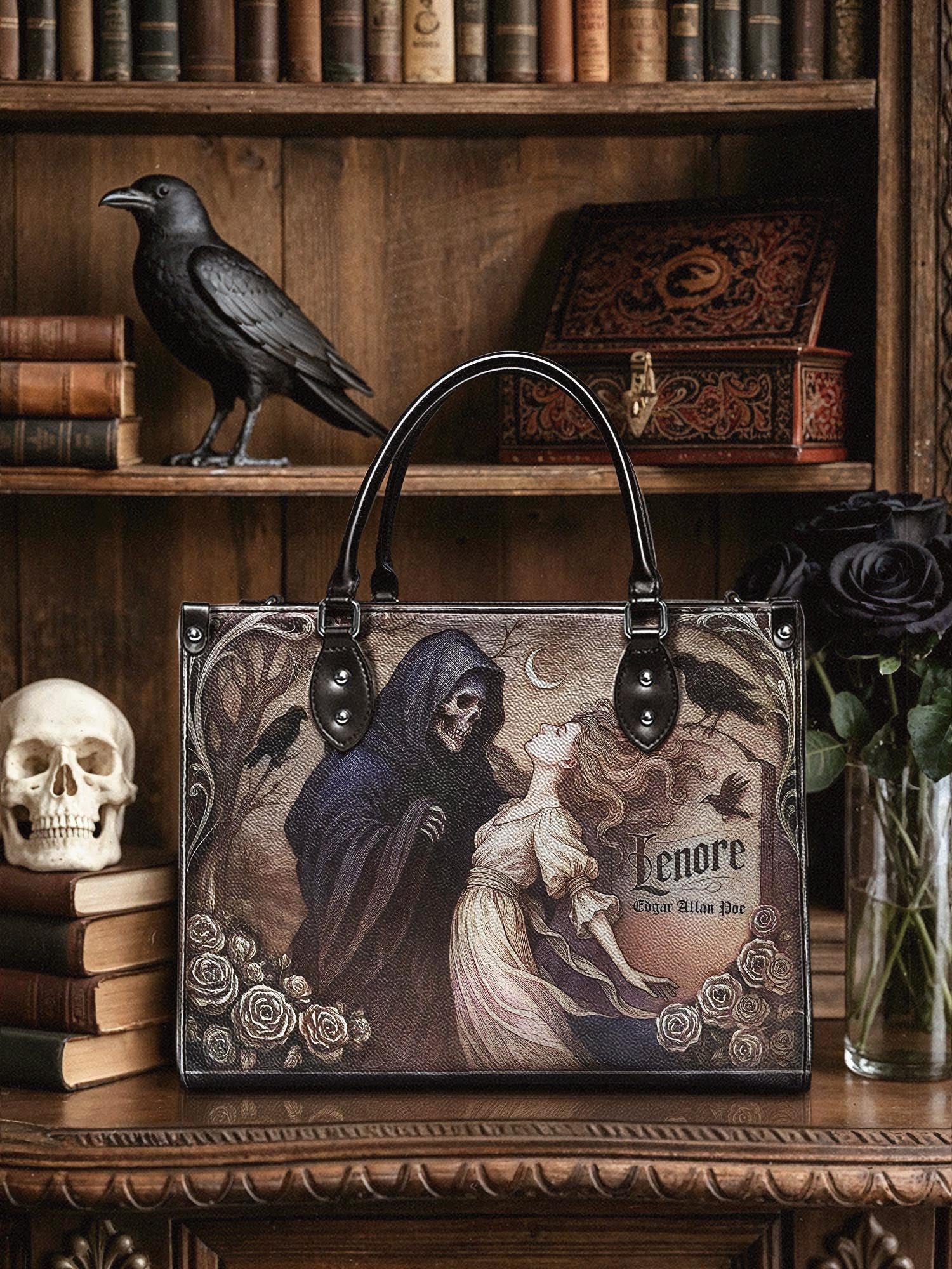 "Lenore" - Black Interior - Leather Handbag