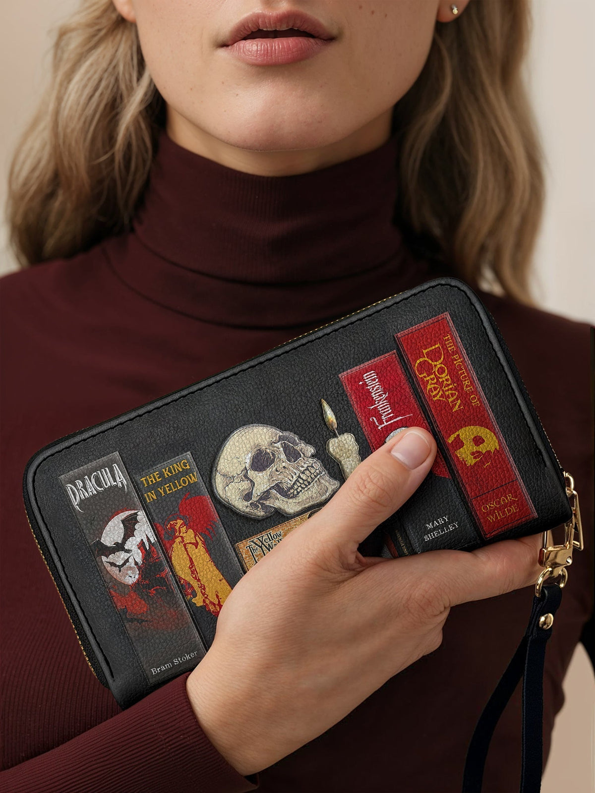 "The Codex of Gothic Tales" Deadlight Black Wallet