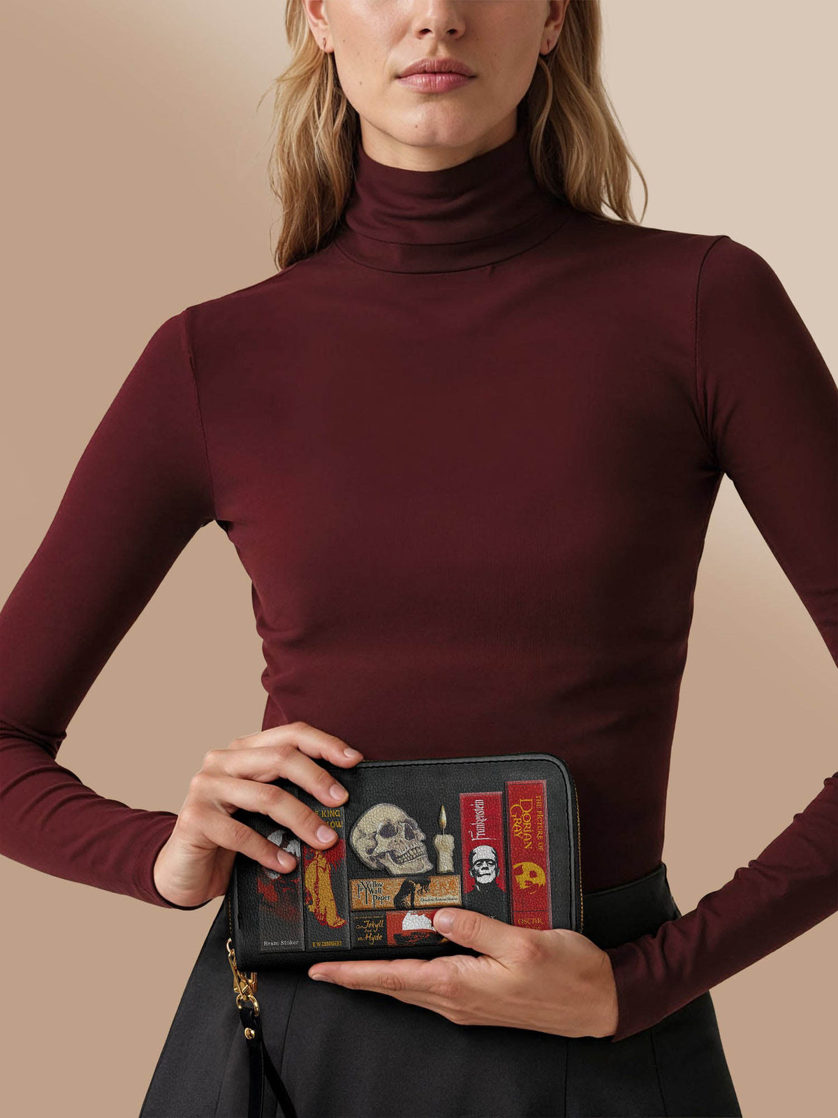 "The Codex of Gothic Tales" Deadlight Black Wallet