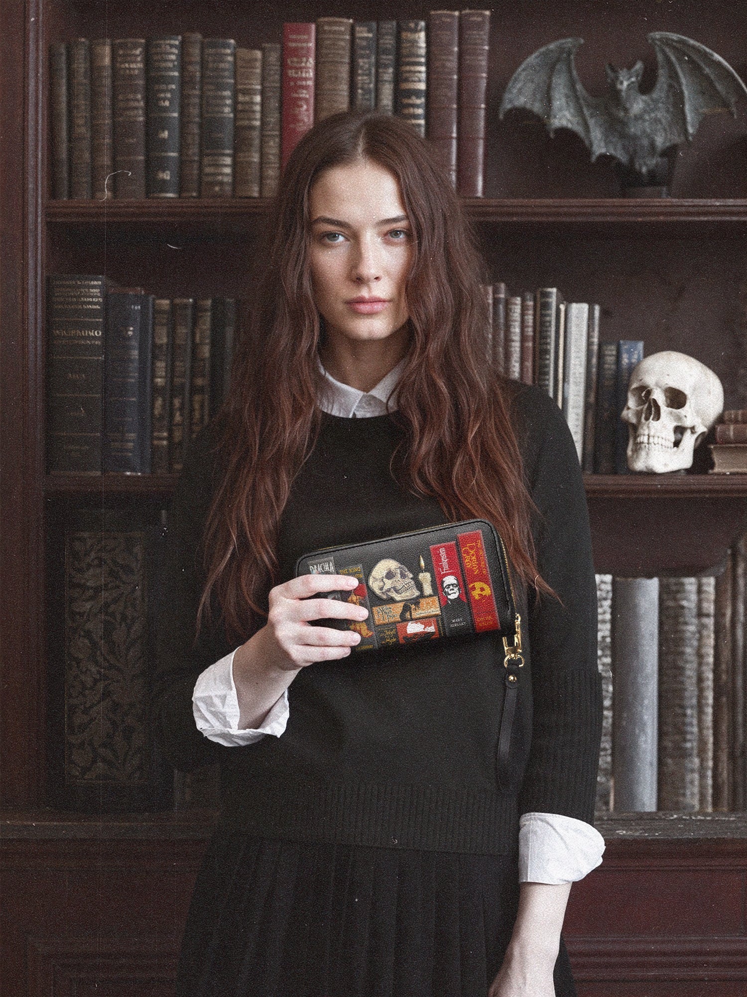 "The Codex of Gothic Tales" Deadlight Black Wallet