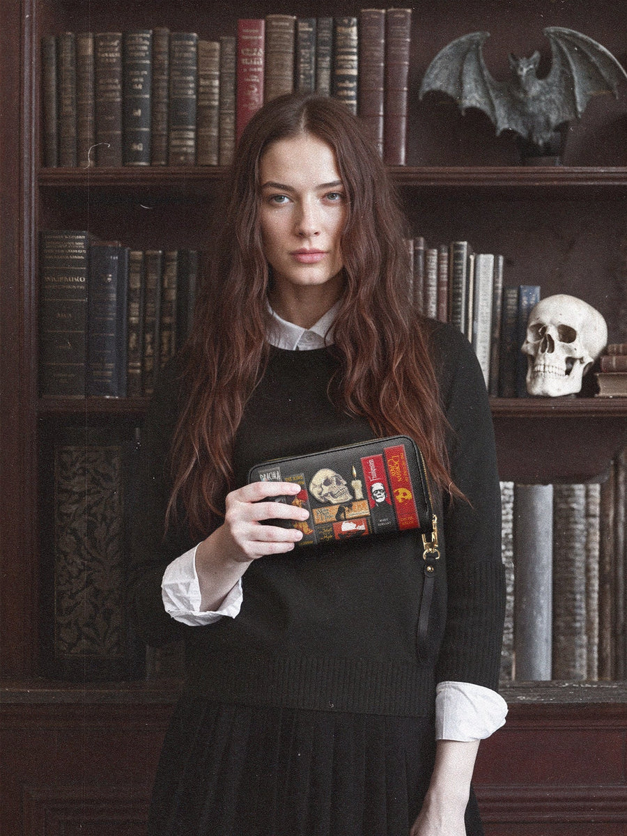 "The Codex of Gothic Tales" Deadlight Black Wallet