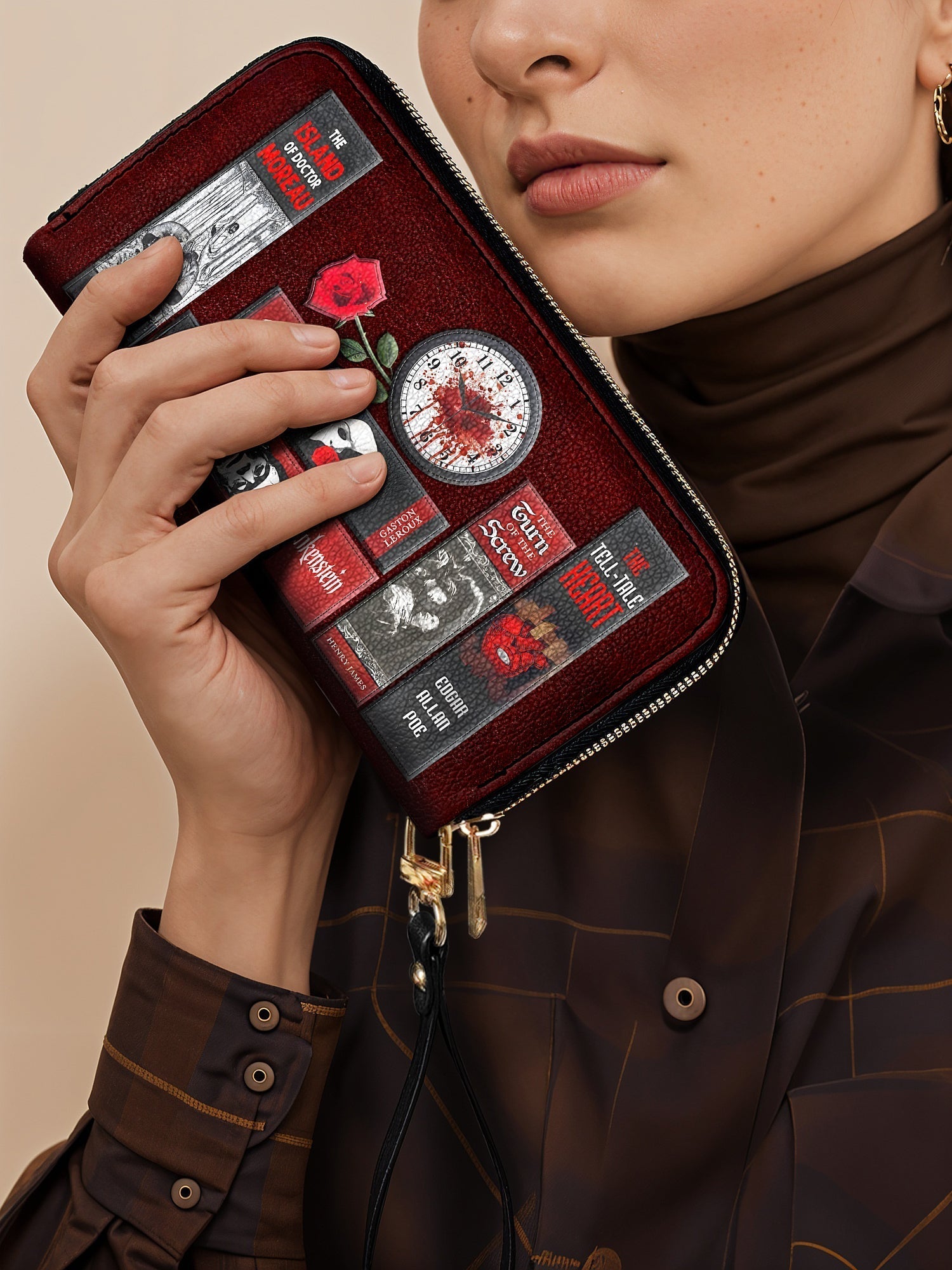 "The Crimson Codex" Wallet