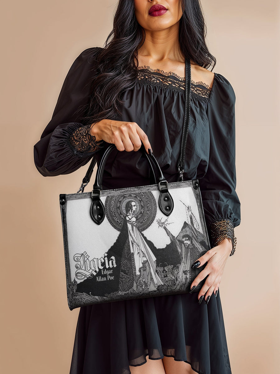 "Ligeia" - Black Interior - Leather Handbag