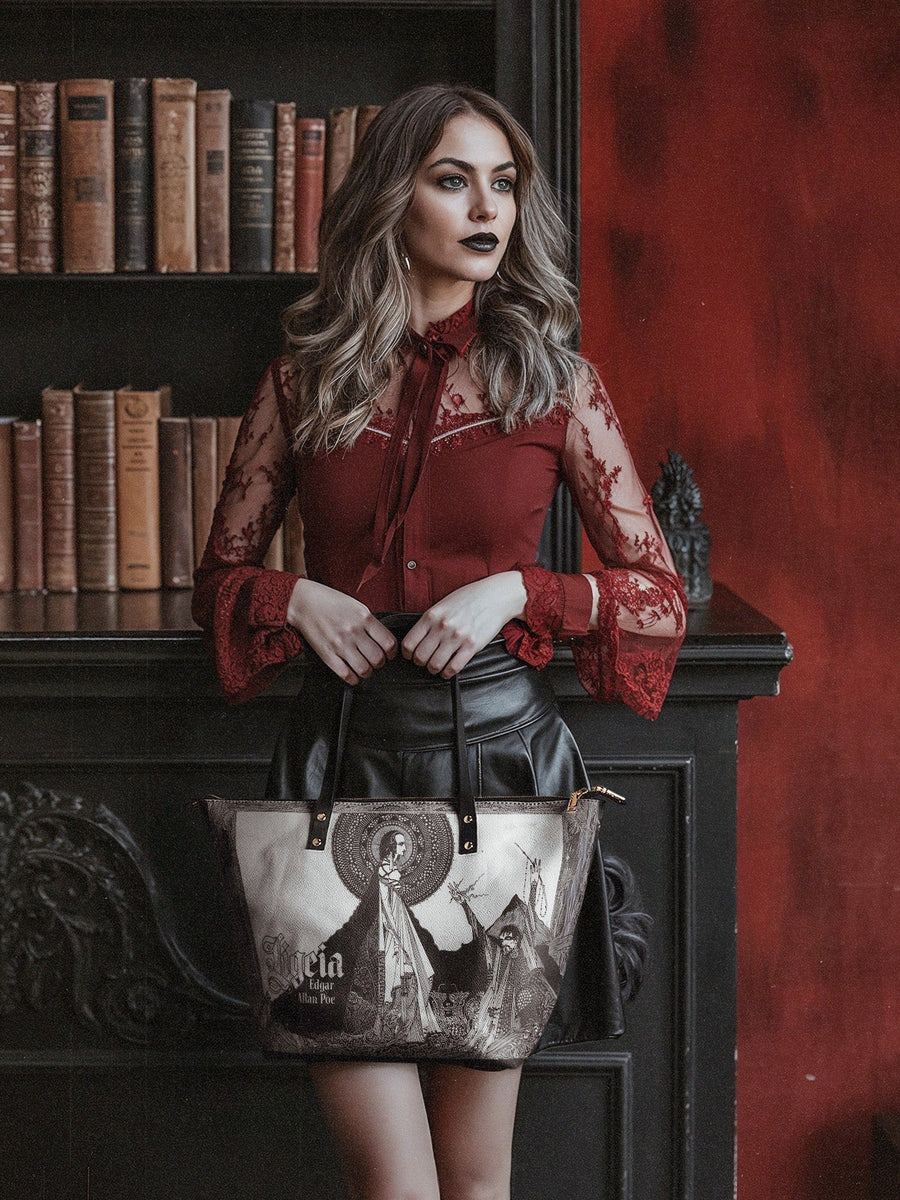 "Ligeia" Leather Tote Bag