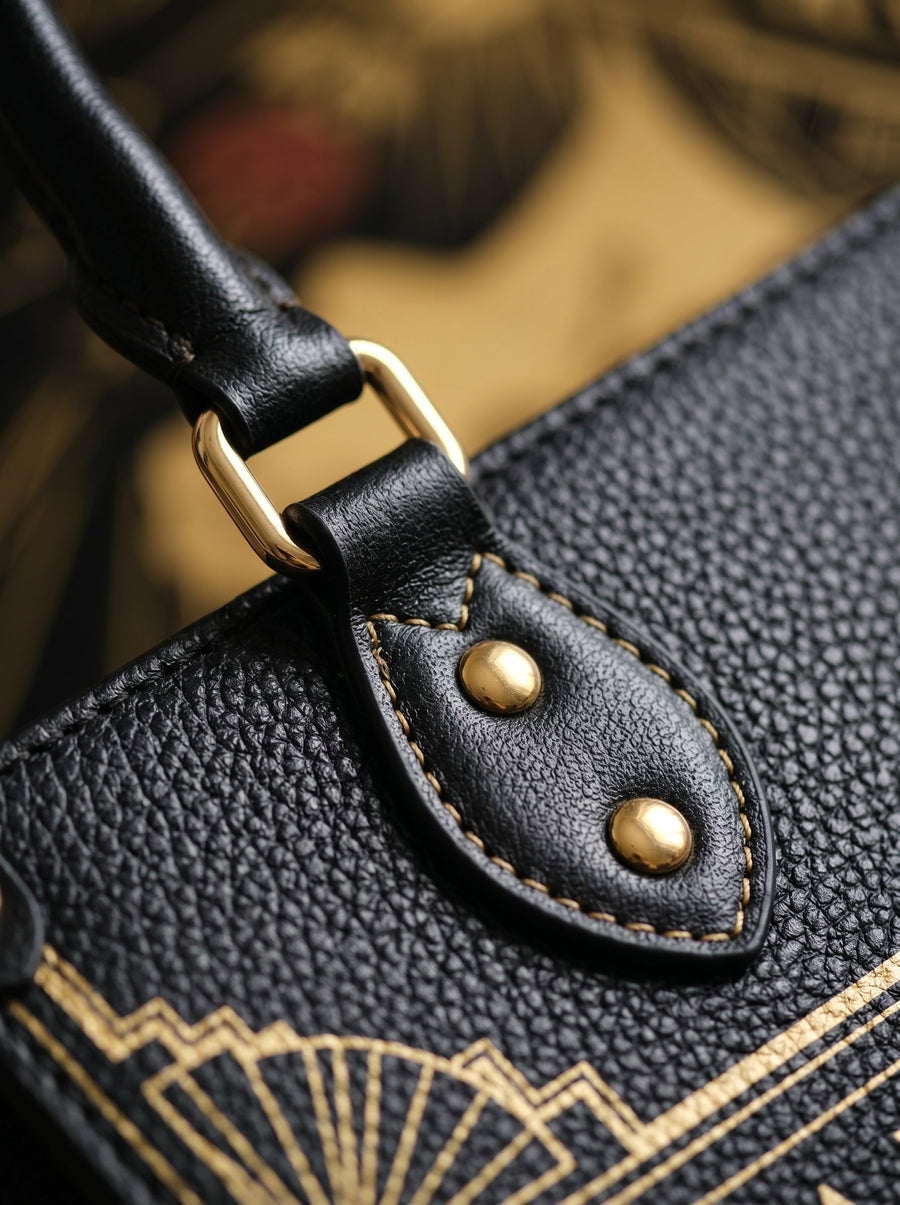“Sworn Enemies (Allegedly)” Deco Duel Leather Handbag