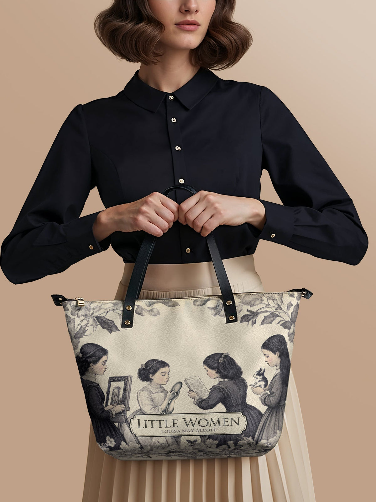 "Little Women" Leather Tote Bag