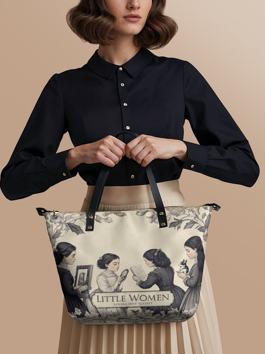 "Little Women" Leather Tote Bag