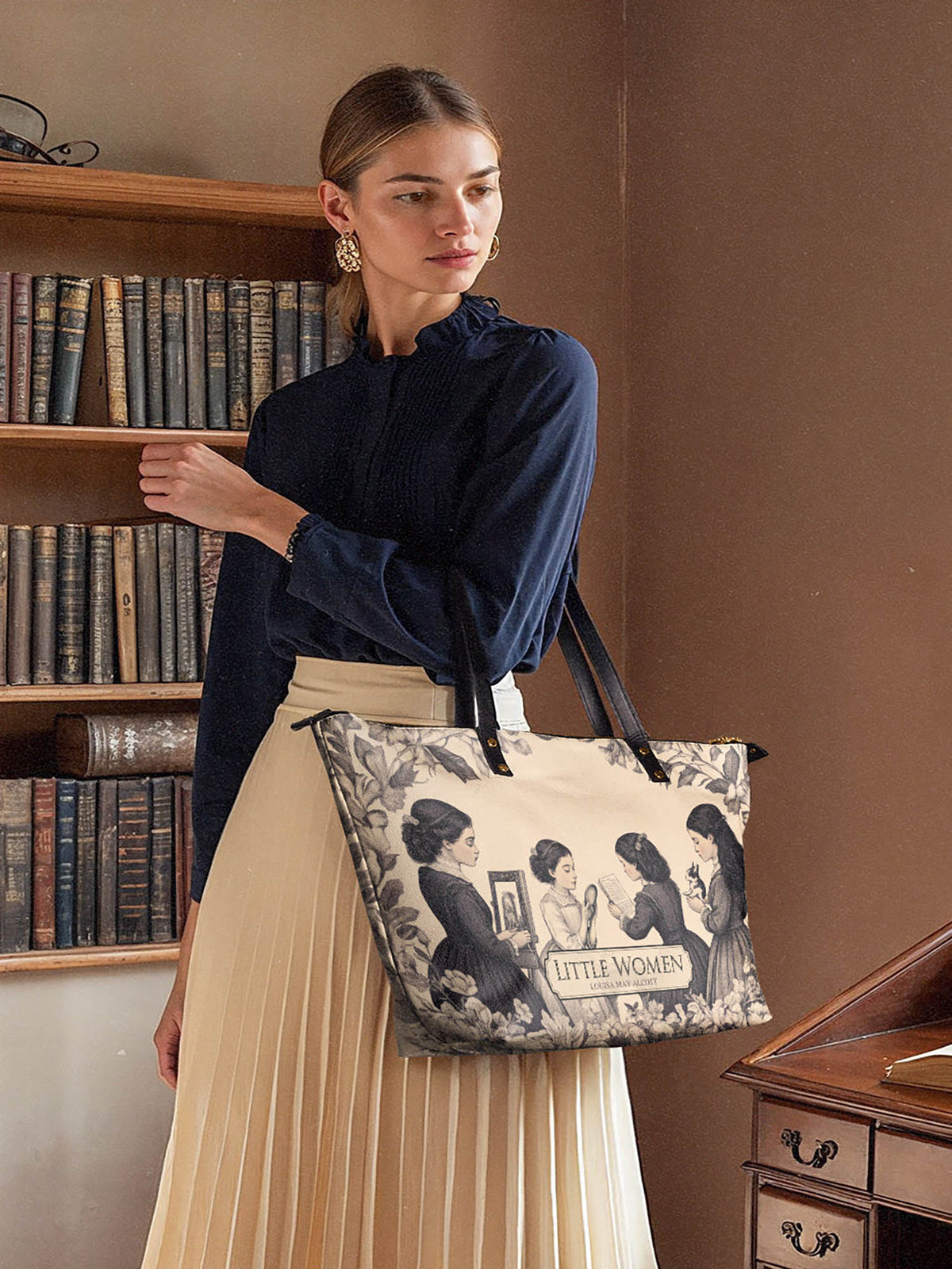 "Little Women" Leather Tote Bag