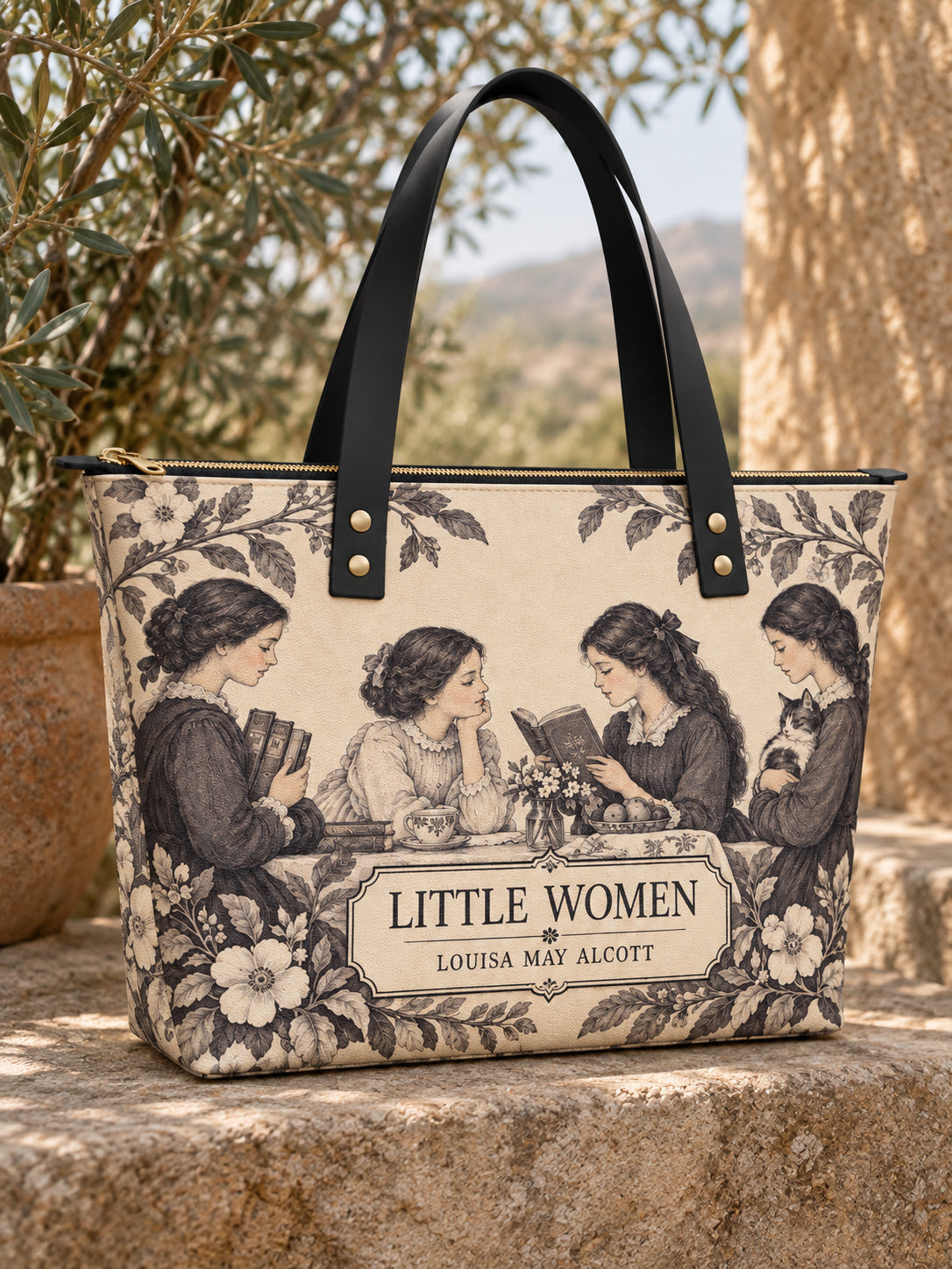 "Little Women" Leather Tote Bag