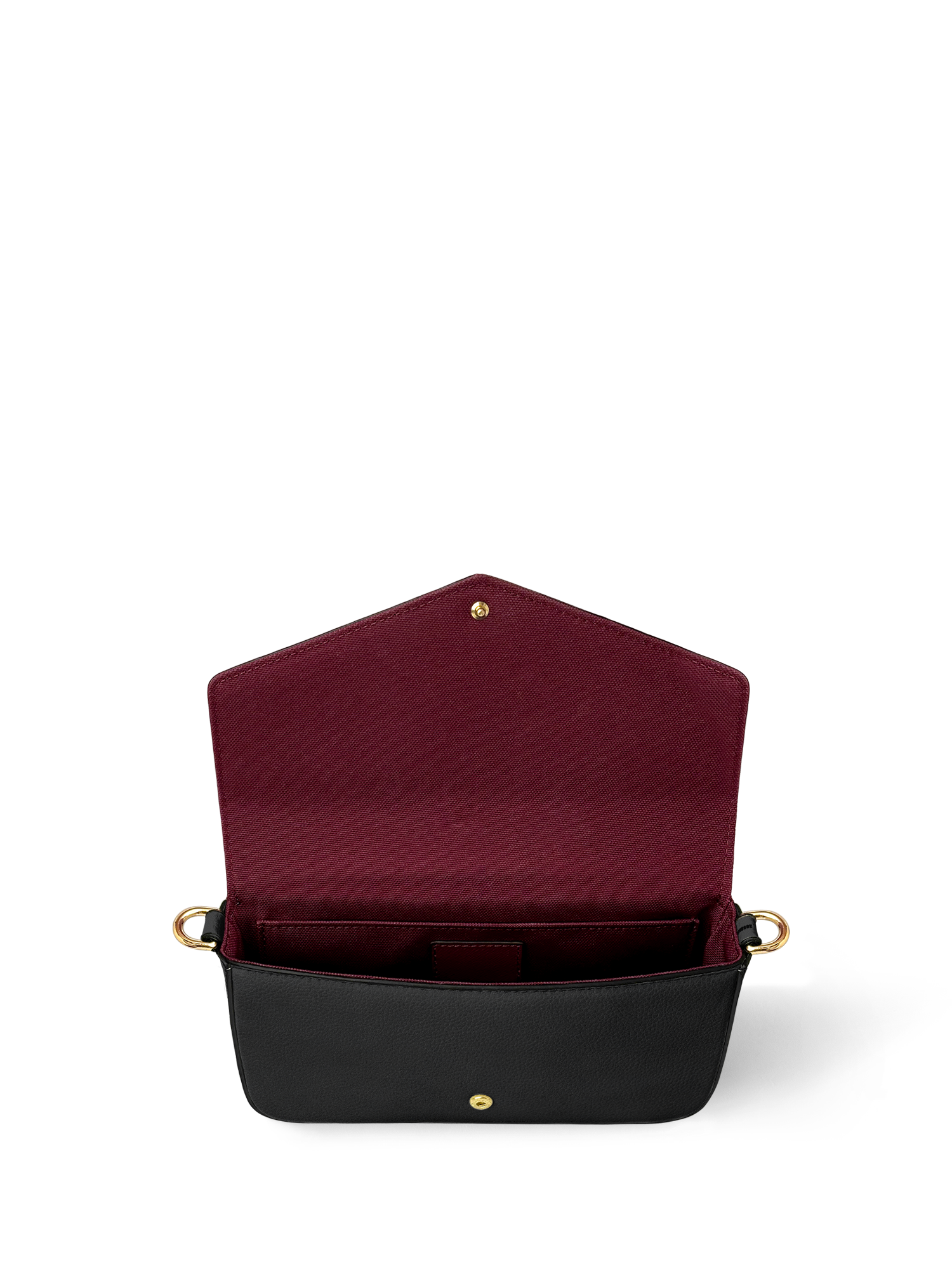 Lovecraftian Black Envelope Chain Crossbody Bag