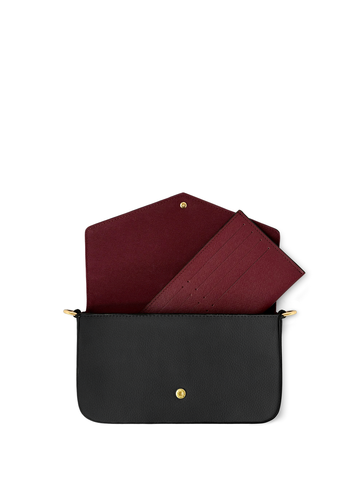 Lovecraftian Black Envelope Chain Crossbody Bag