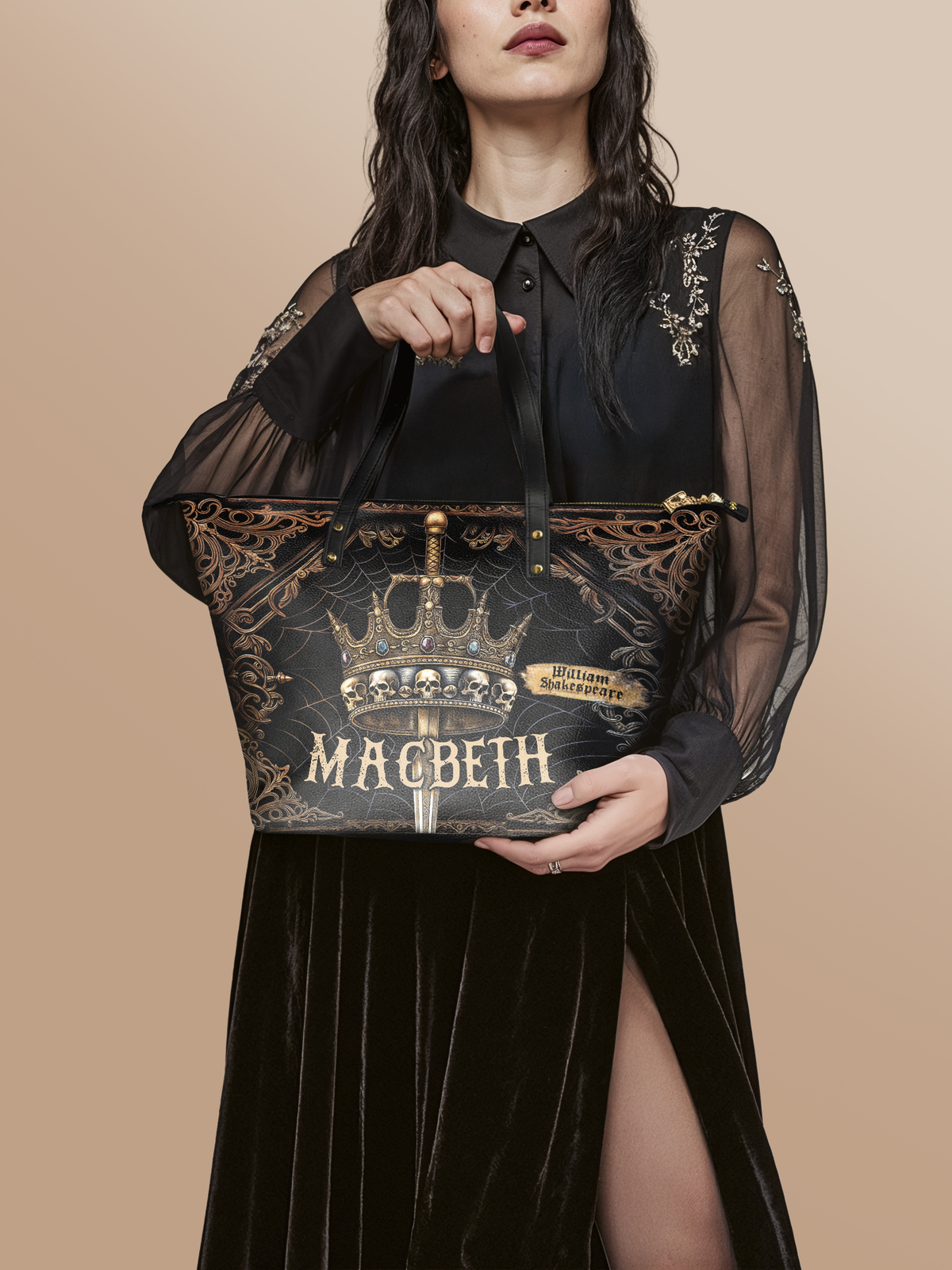 "Macbeth" Leather Tote Bag