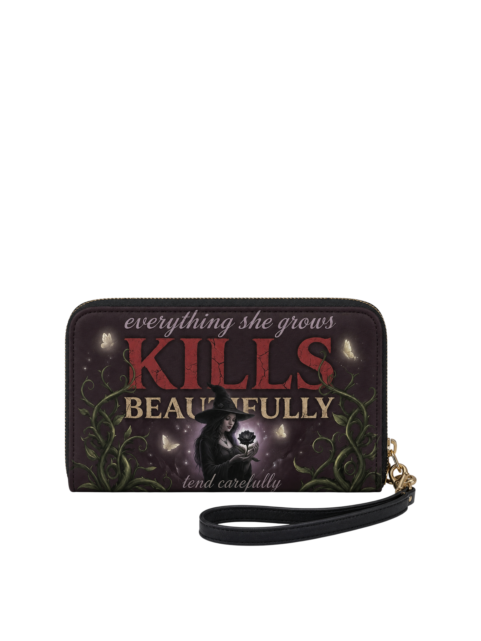 "Kills Beautifully" Witch Garden Long Wallet