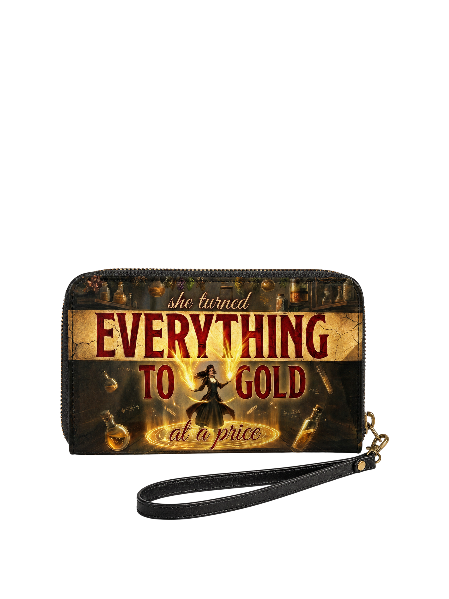 "Everything To Gold (At a Price)" Alchemist Long Wallet