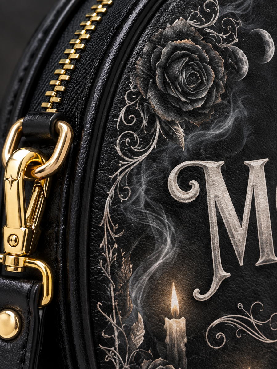 My Favorite Color Is Morally Grey Circle Crossbody Bag