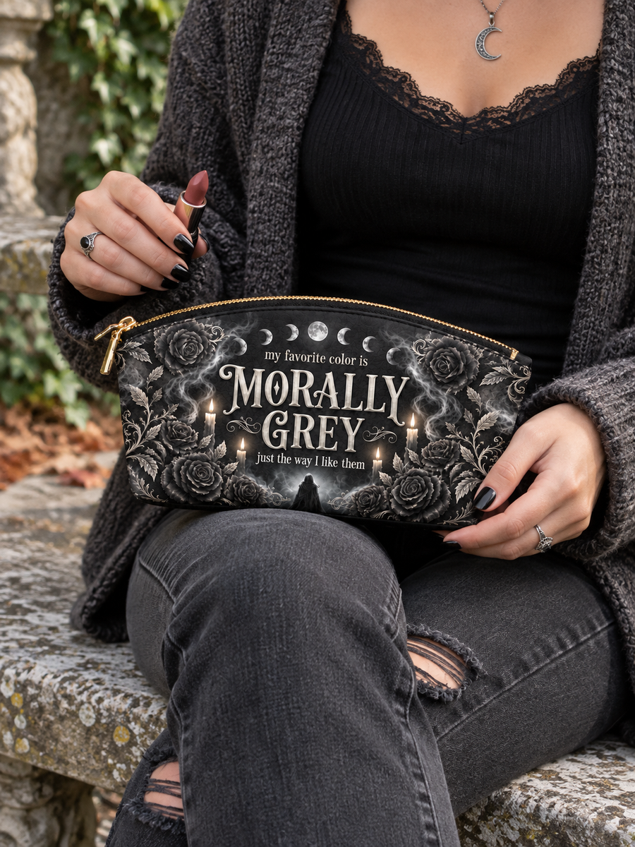 My Favorite Color Is Morally Grey Eclipse Makeup Bag