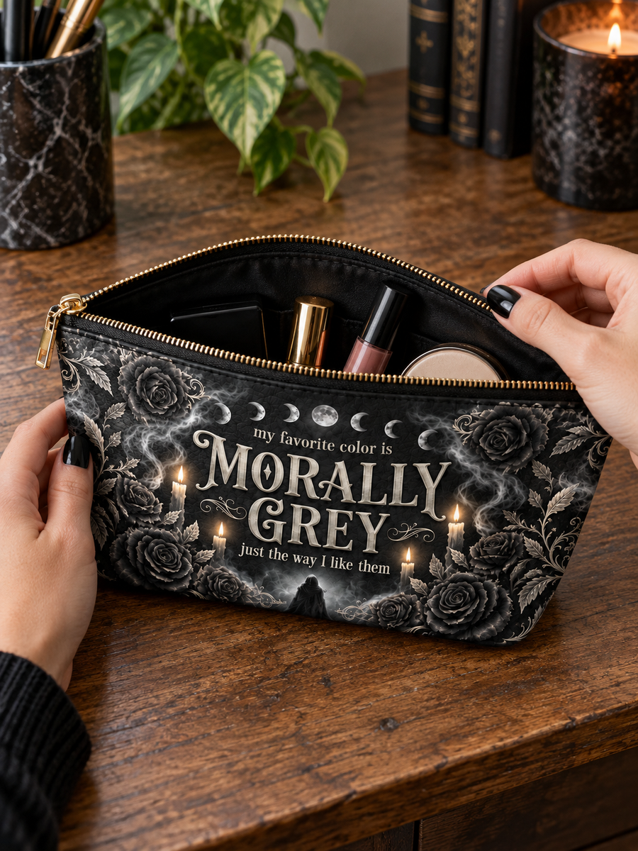 My Favorite Color Is Morally Grey Eclipse Makeup Bag