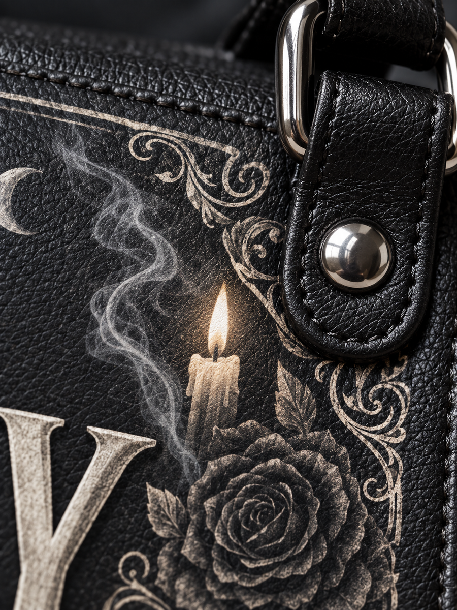 My Favorite Color Is Morally Grey Leather Backpack
