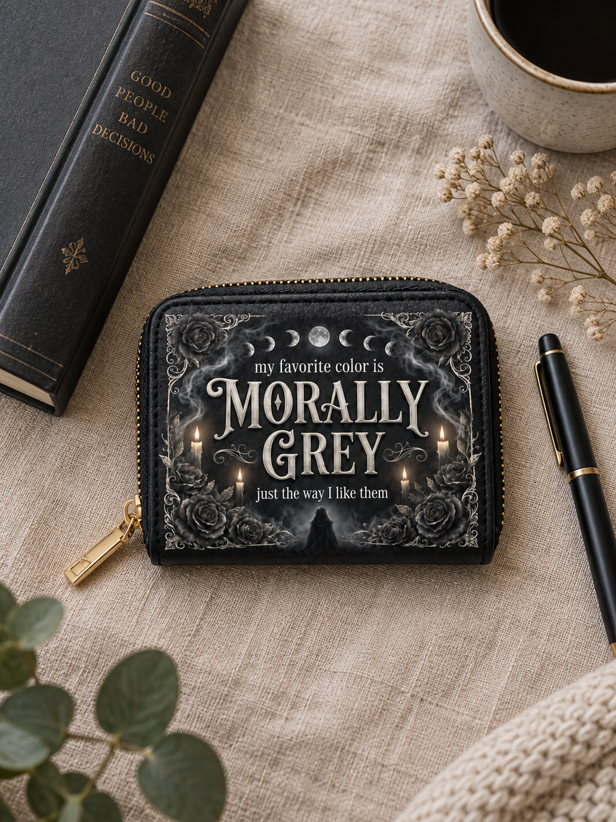 My Favorite Color Is Morally Grey Mini Wallet