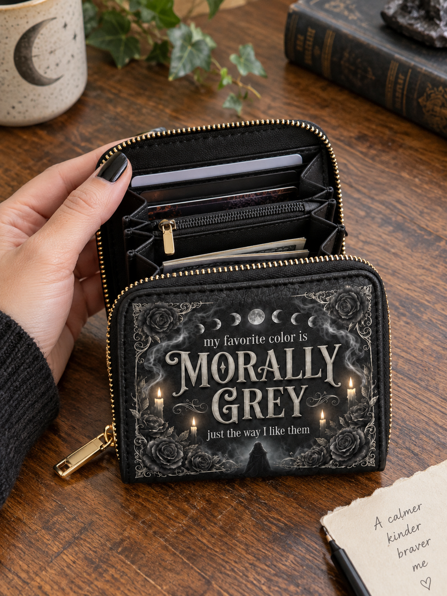 My Favorite Color Is Morally Grey Mini Wallet
