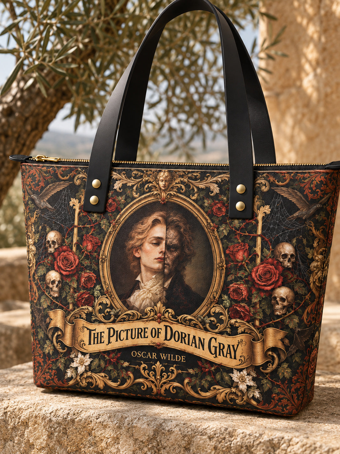 "The Picture Of Dorian Gray" Leather Tote Bag