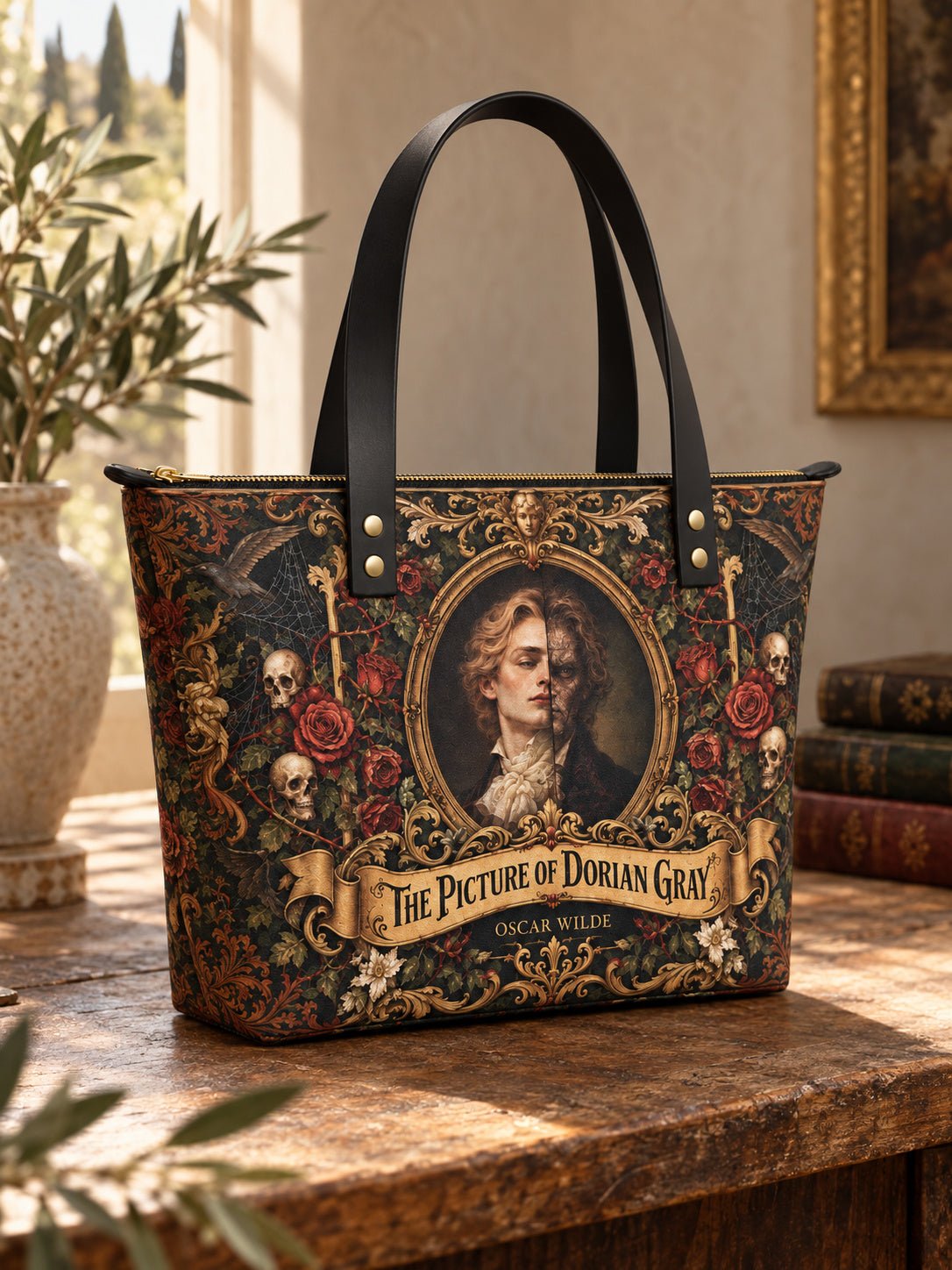 "The Picture Of Dorian Gray" Leather Tote Bag