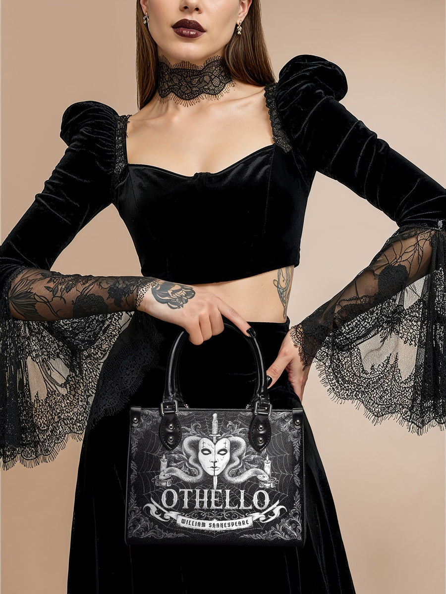 "Othello" - Black Interior - Small Leather Handbag