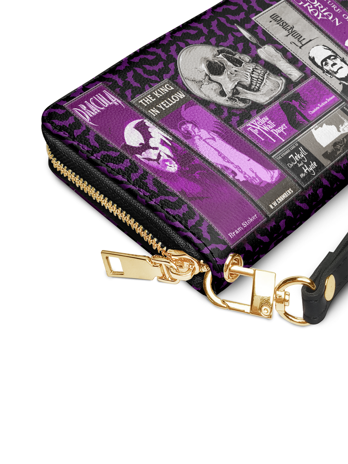 "The Codex of Gothic Tales" Violet Echo Wallet
