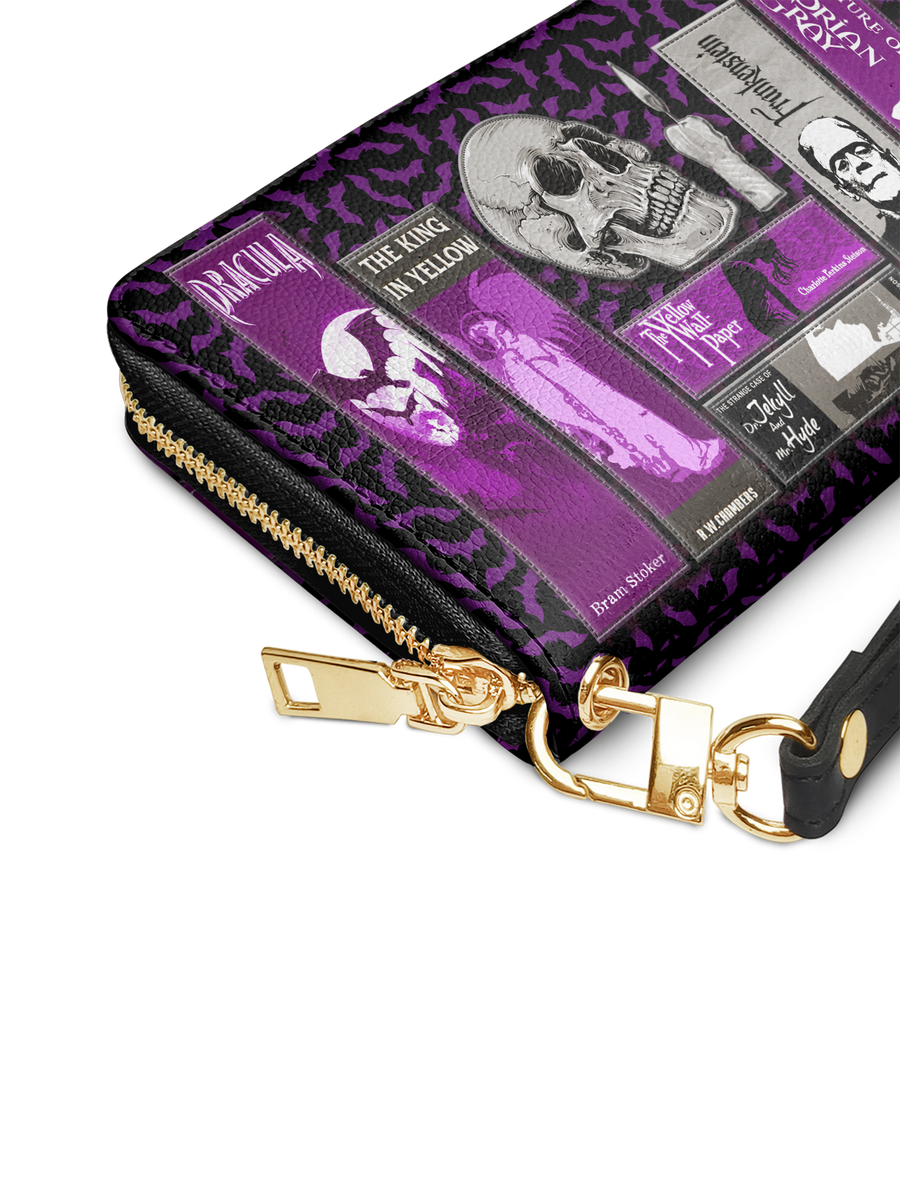 "The Codex of Gothic Tales" Violet Echo Wallet