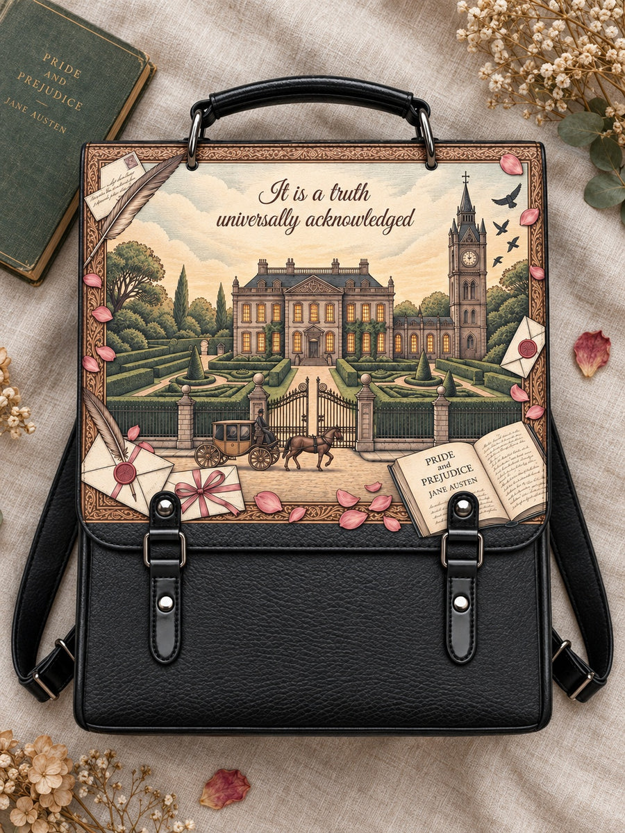 "Pride and Prejudice" Pemberley Leather Backpack