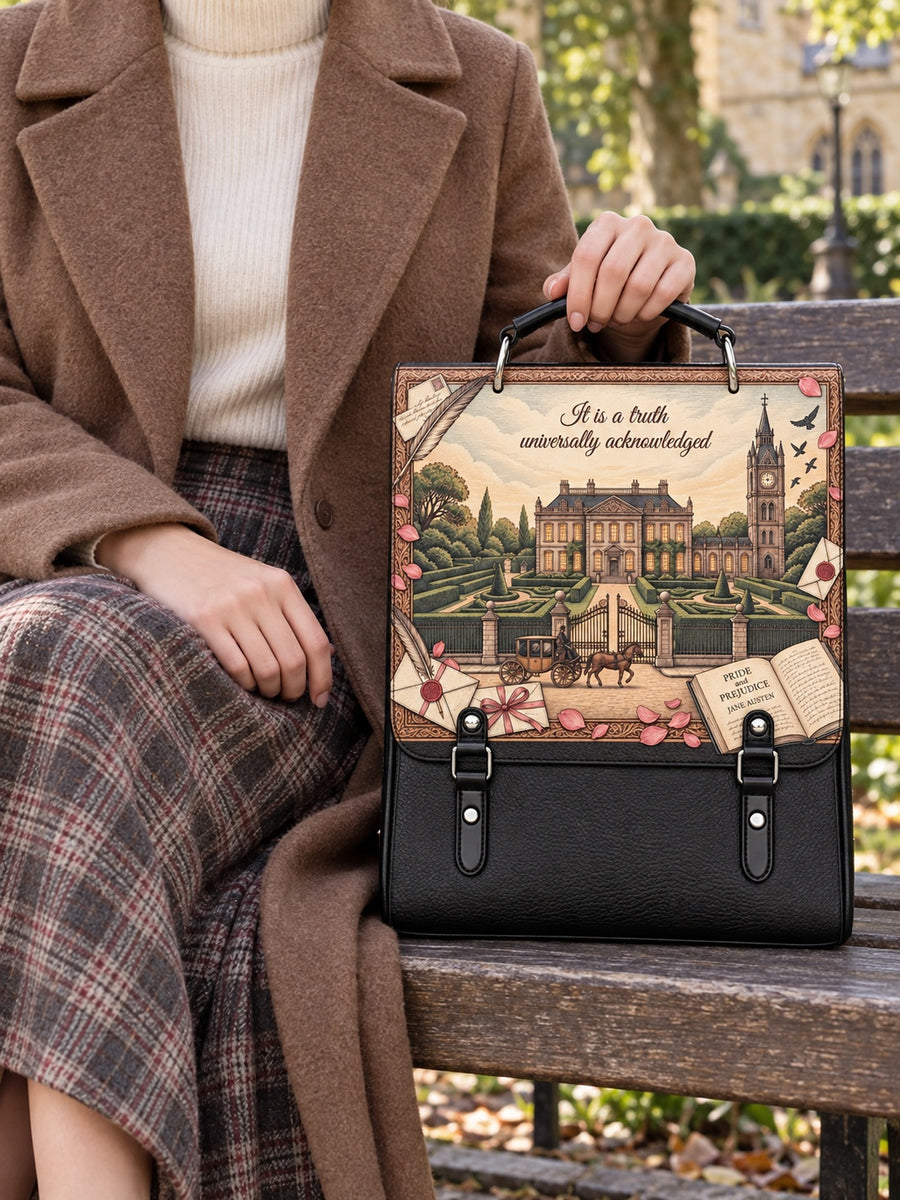 "Pride and Prejudice" Pemberley Leather Backpack