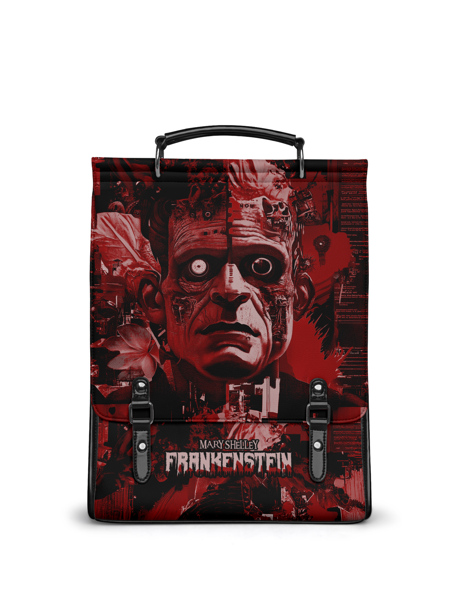 "Frankenstein" Heart Surge Leather Backpack
