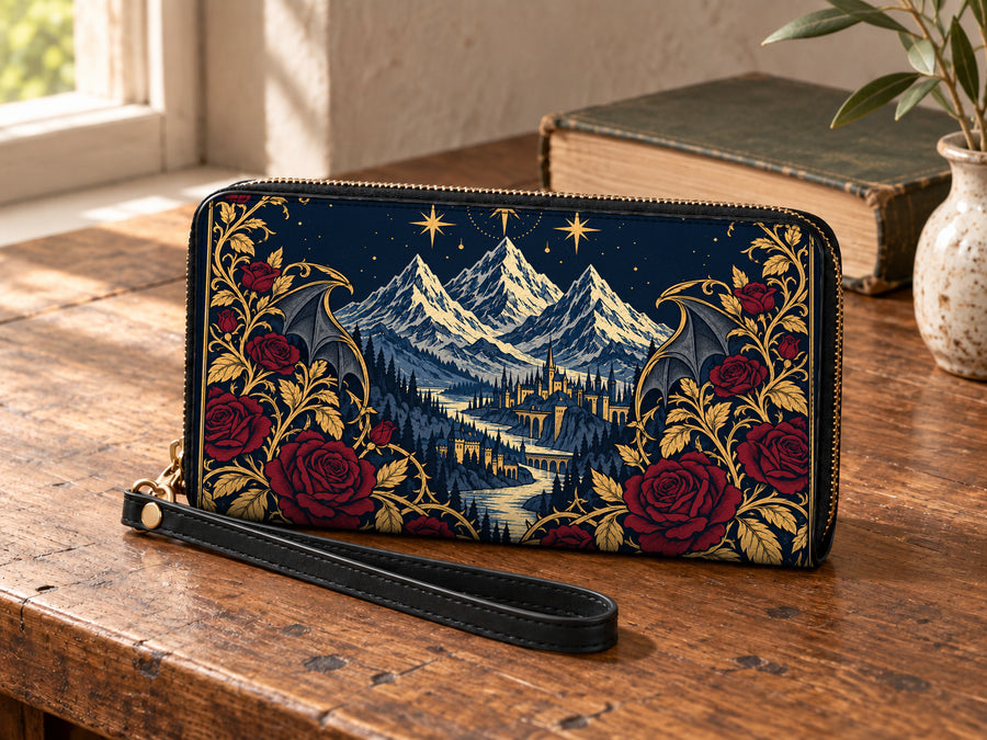 "Rose Mountain" Starlit Valley Long Wallet
