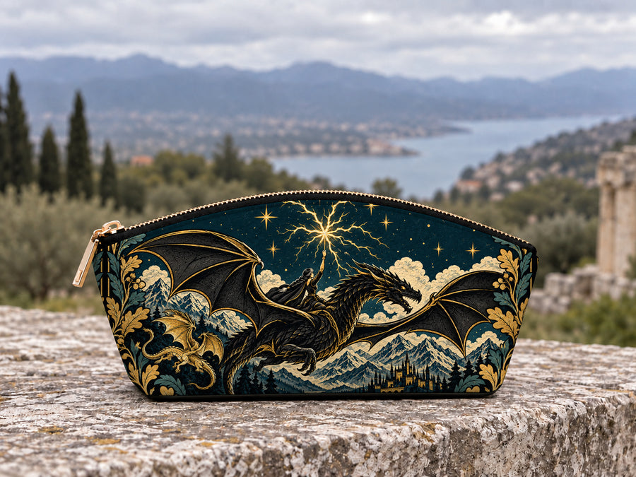 "Stormwing" Black Dragon Eclipse Makeup Bag