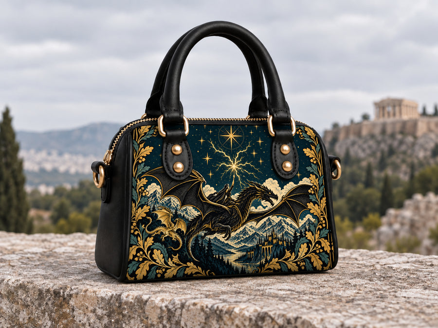 "Stormwing" Black Dragon Mini Satchel