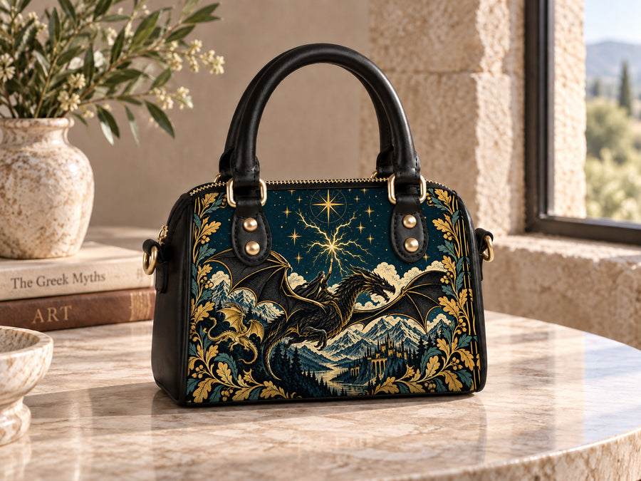"Stormwing" Black Dragon Mini Satchel