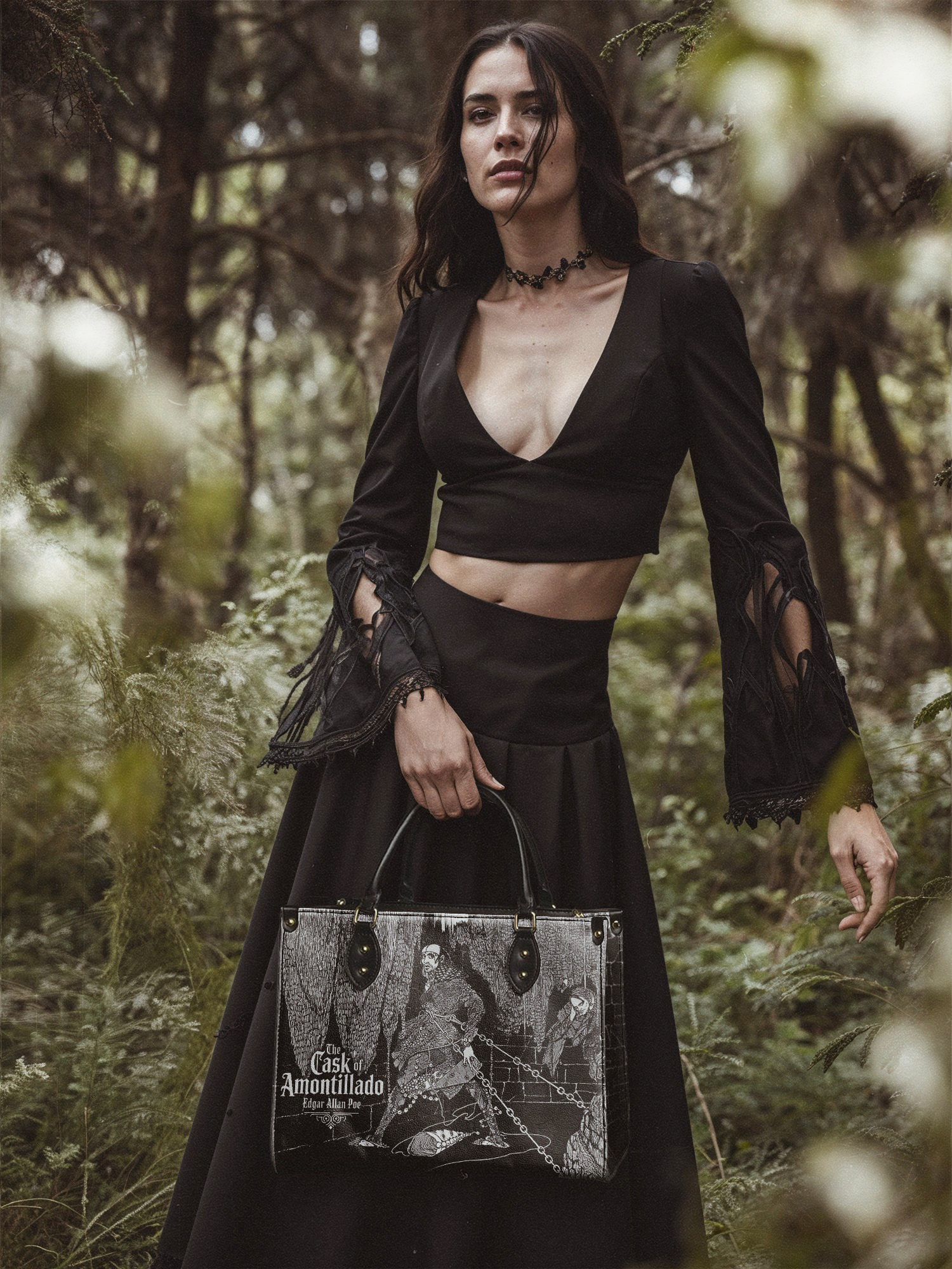 "The Cask Of Amontillado" Leather Handbag