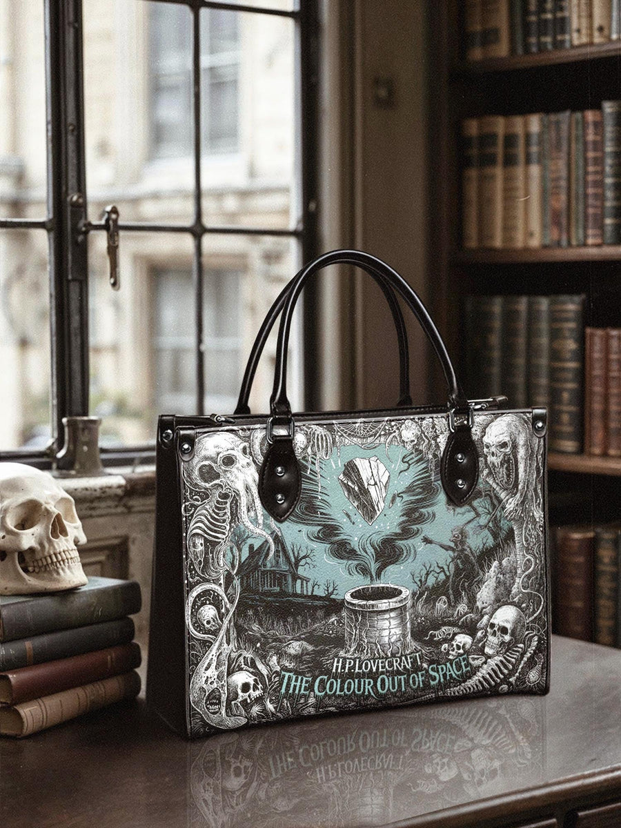 "The Colour Out Of Space" - Black Interior - Leather Handbag
