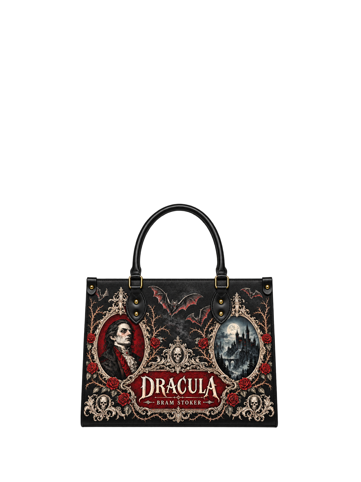 "The Dracula" - Black Interior - Leather Handbag