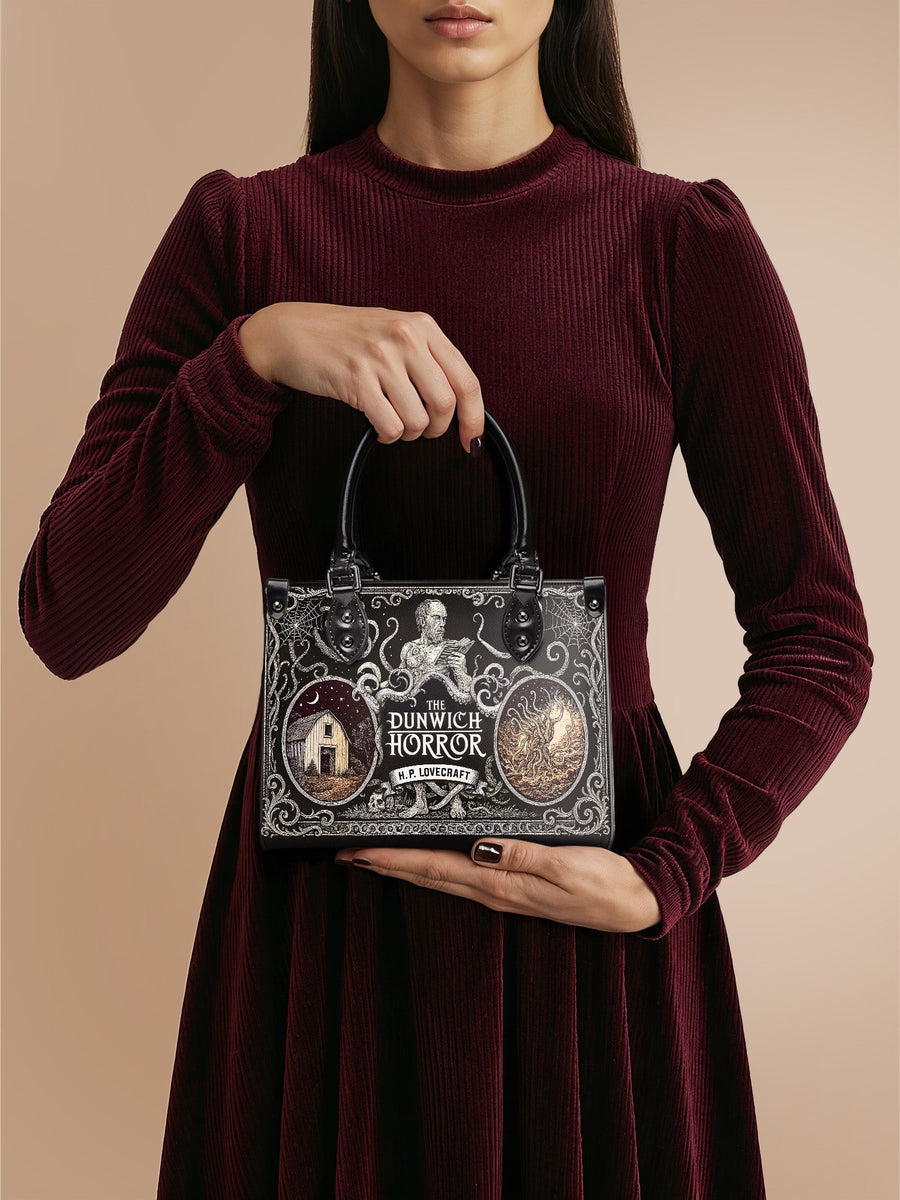 "The Dunwich Horror" - Black Interior - Small Leather Handbag